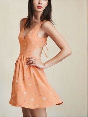 reformation willene sleeveless mini dress Reformation Willene Sleeveless Mini Dress